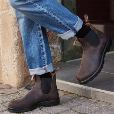 BLUNDSTONE WOMENS CHELSEA ANKLE BOOT - BROWN